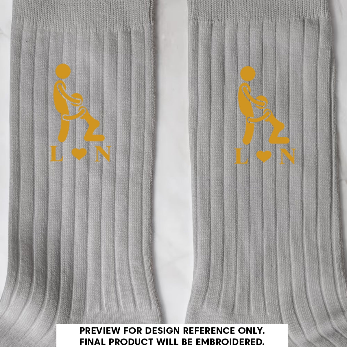 Naughty Couple - Personalized Men Socks