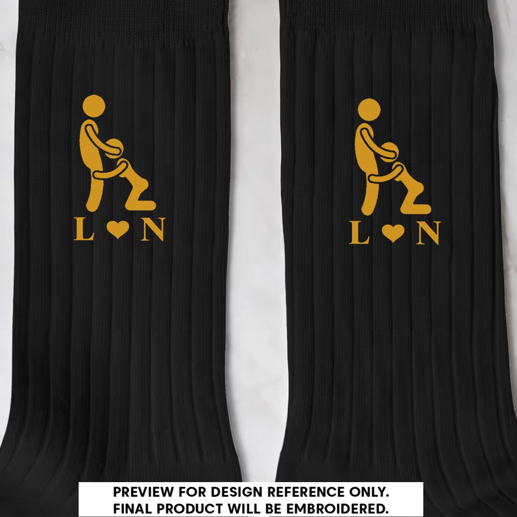 Naughty Couple - Personalized Men Socks