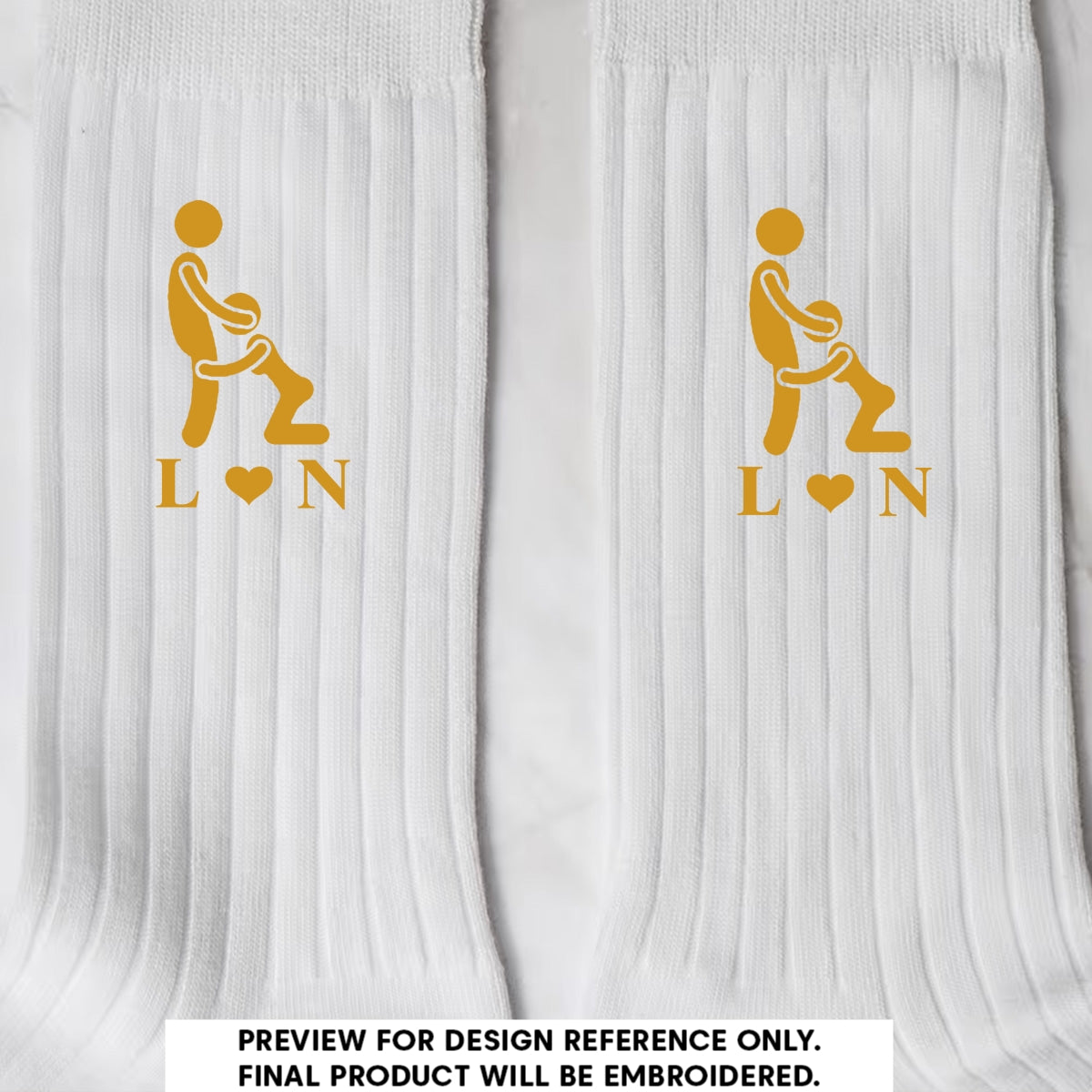 Naughty Couple - Personalized Men Socks