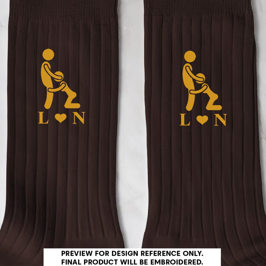 Naughty Couple - Personalized Men Socks