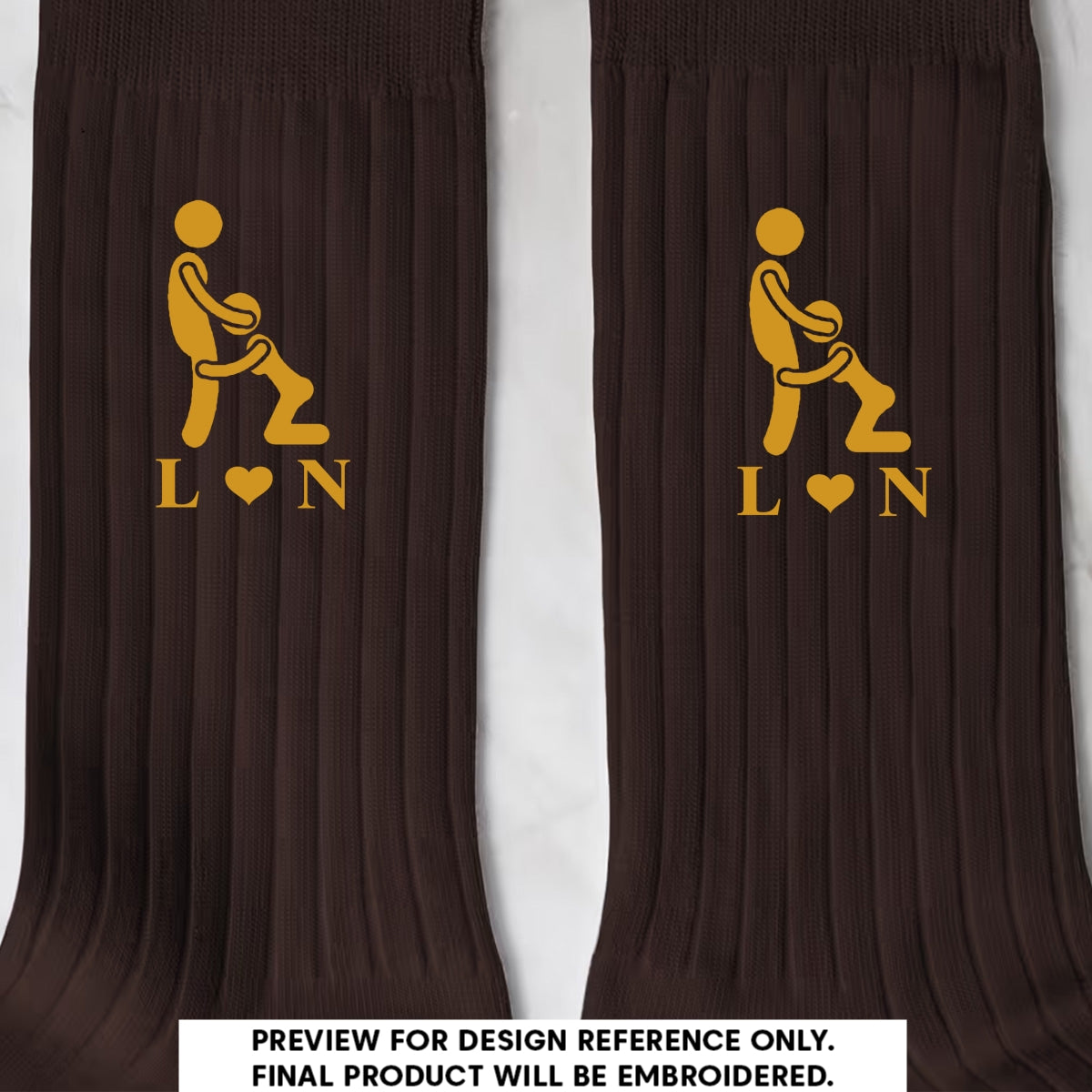 Naughty Couple - Personalized Men Socks