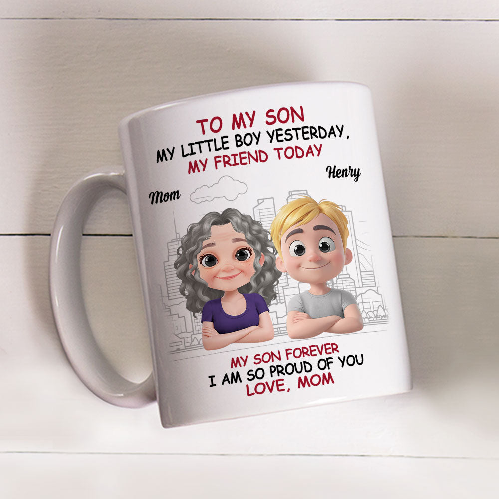 Custom Father's Day Gift For Son • Love You More Each Day Son - Personalized Coffee Mug