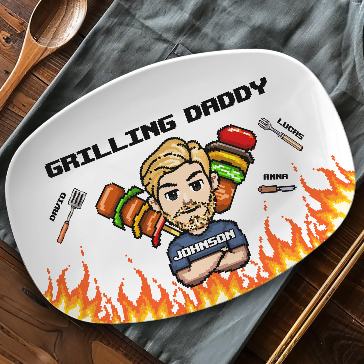Grilling Dad - Personalized Platter