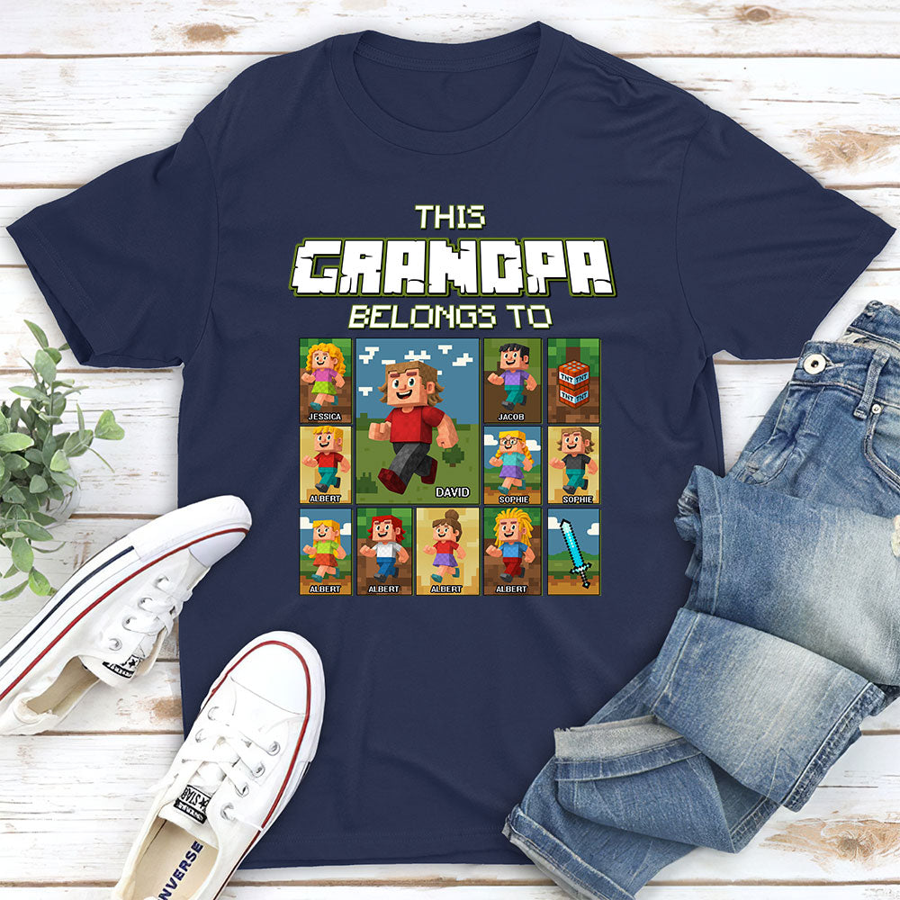 Custom Father's Day, Special Gift for Dad & Grandpa • This Awesome Dad Belongs To - Personalized Shirt