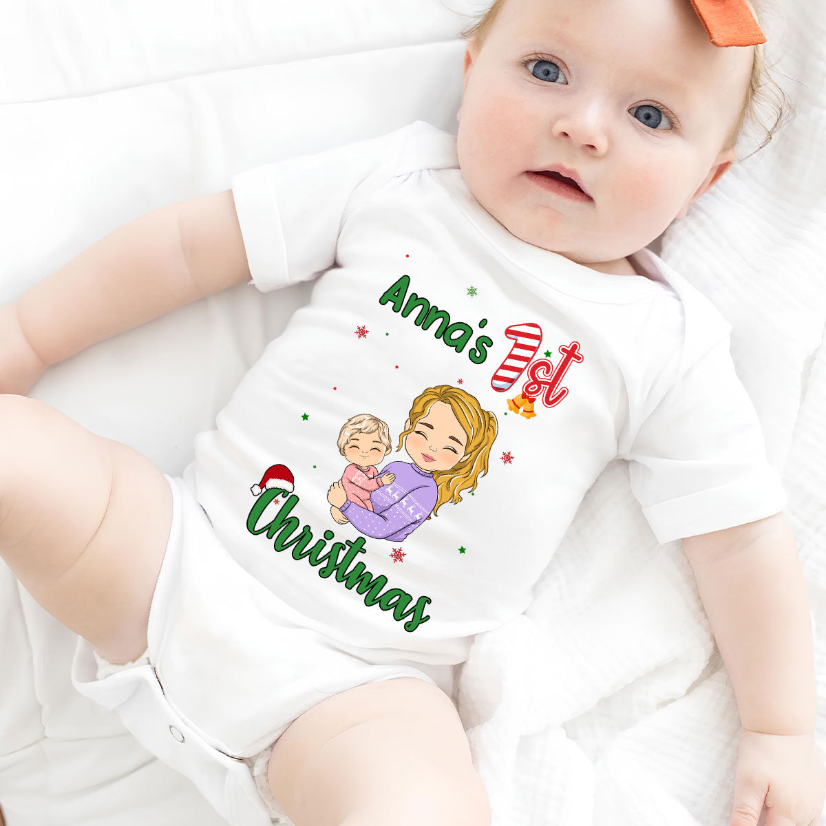 Baby First Christmas - Personalized Baby Onesie
