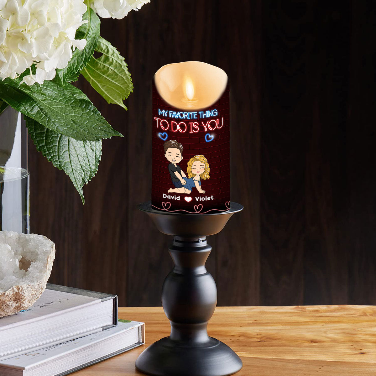 My Favorite Thing - Personalized LED Candle