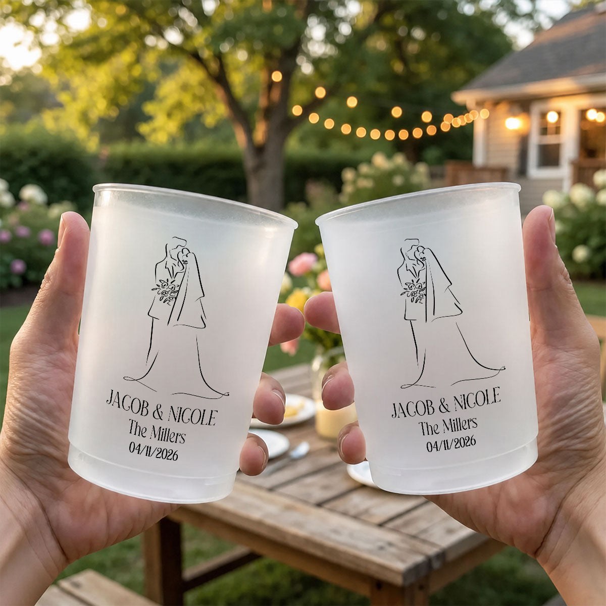 Our Wedding - Personalized Frosted Cup