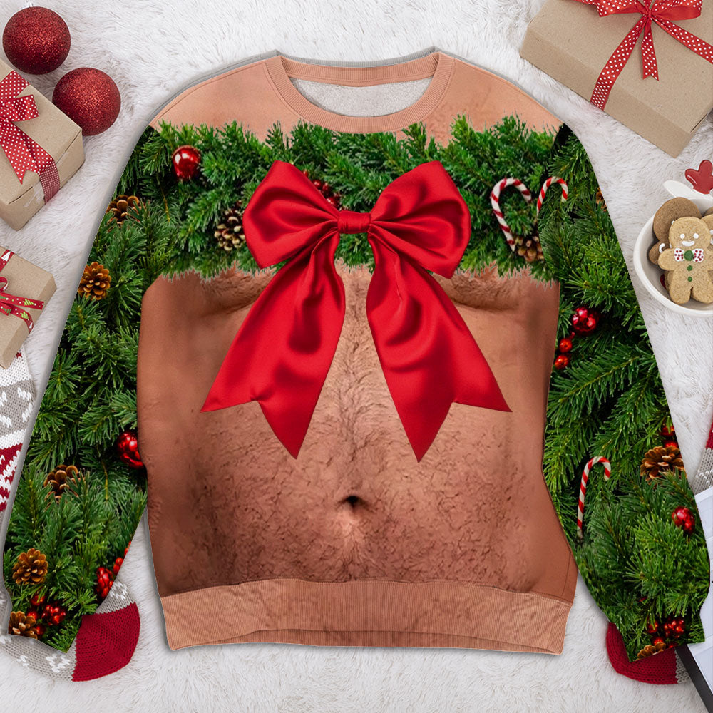 Custom Funny Ugly Sweatshirt, Couple Christmas Gift • Ugly Christmas - Personalized All-Over-Print Sweatshirt