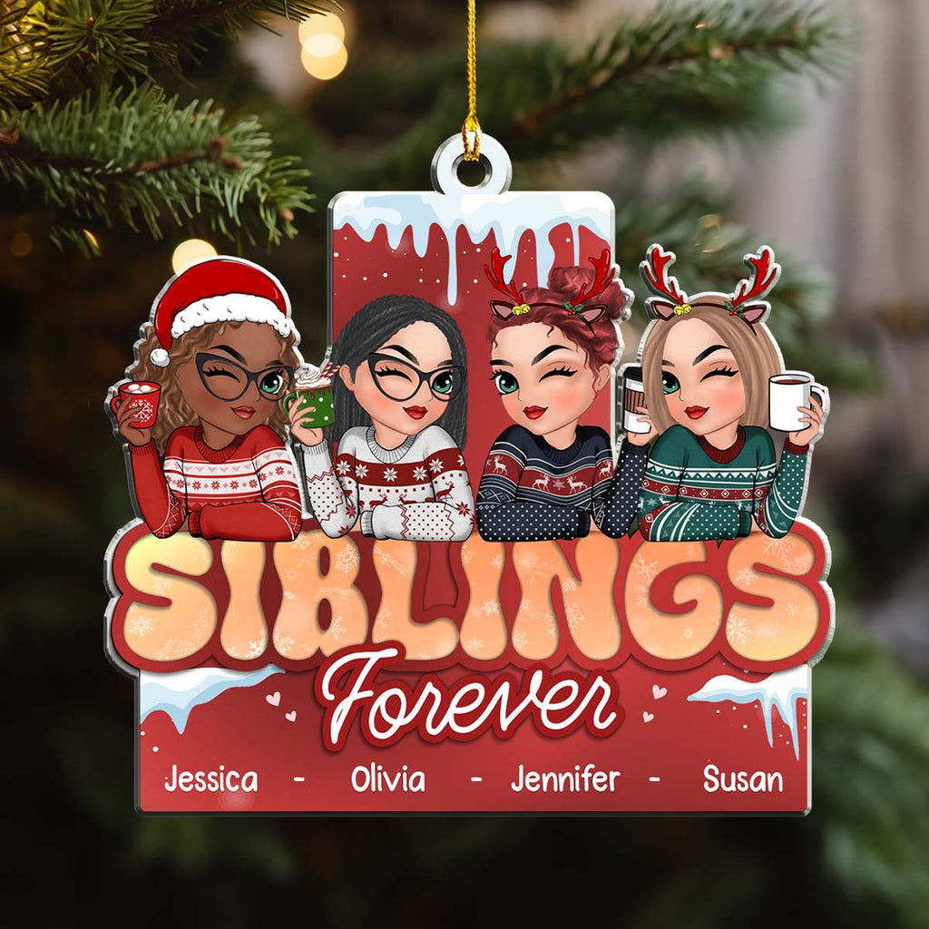 Custom Friendship Christmas Ornament, Best Friend Gift •  It Took Us A Long Time - Personalized Acrylic Ornament