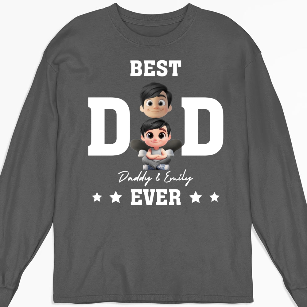 Custom Father's Day, Special Gift for Dad & Grandpa • Best Dad And Awesome Kid - Personalized Shirt