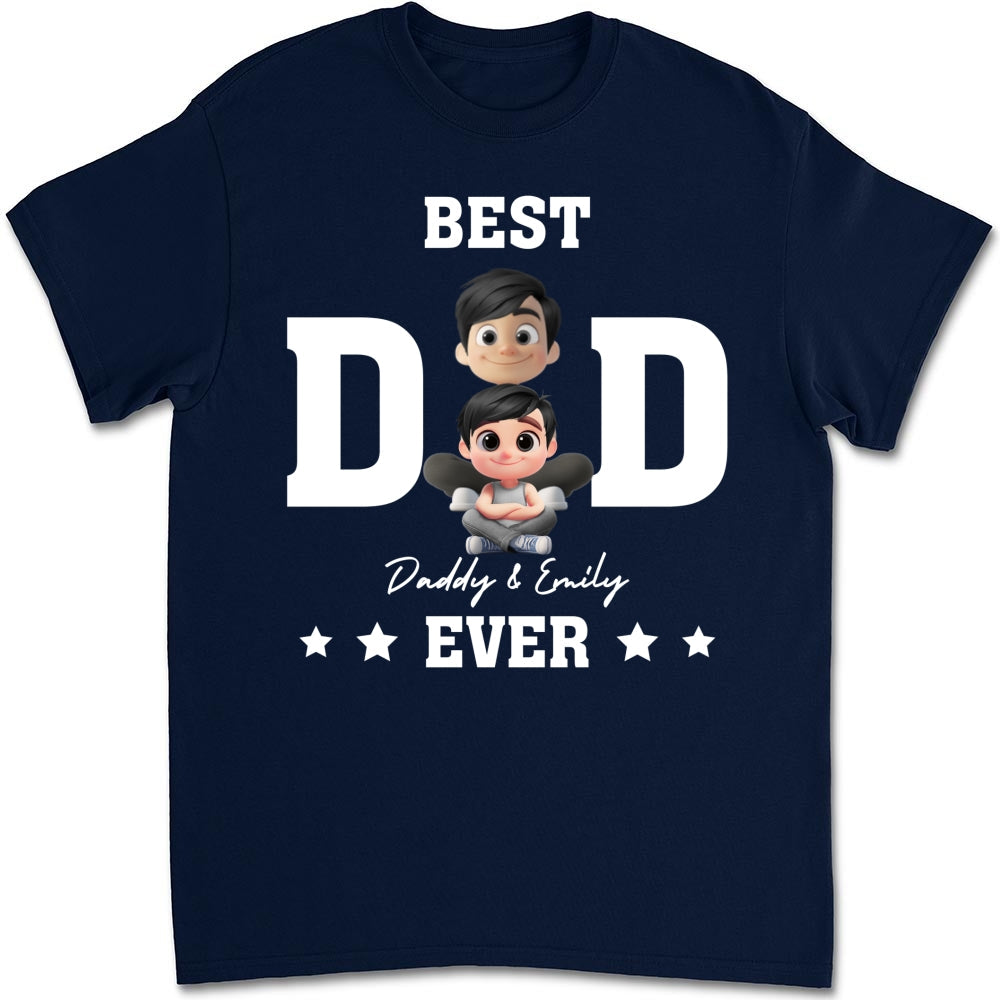 Custom Father's Day, Special Gift for Dad & Grandpa • Best Dad And Awesome Kid - Personalized Shirt