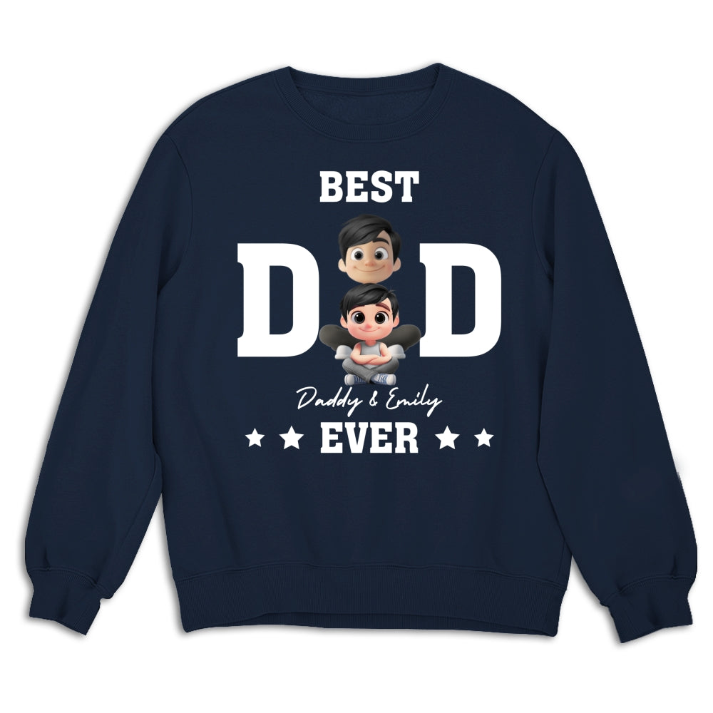 Custom Father's Day, Special Gift for Dad & Grandpa • Best Dad And Awesome Kid - Personalized Shirt