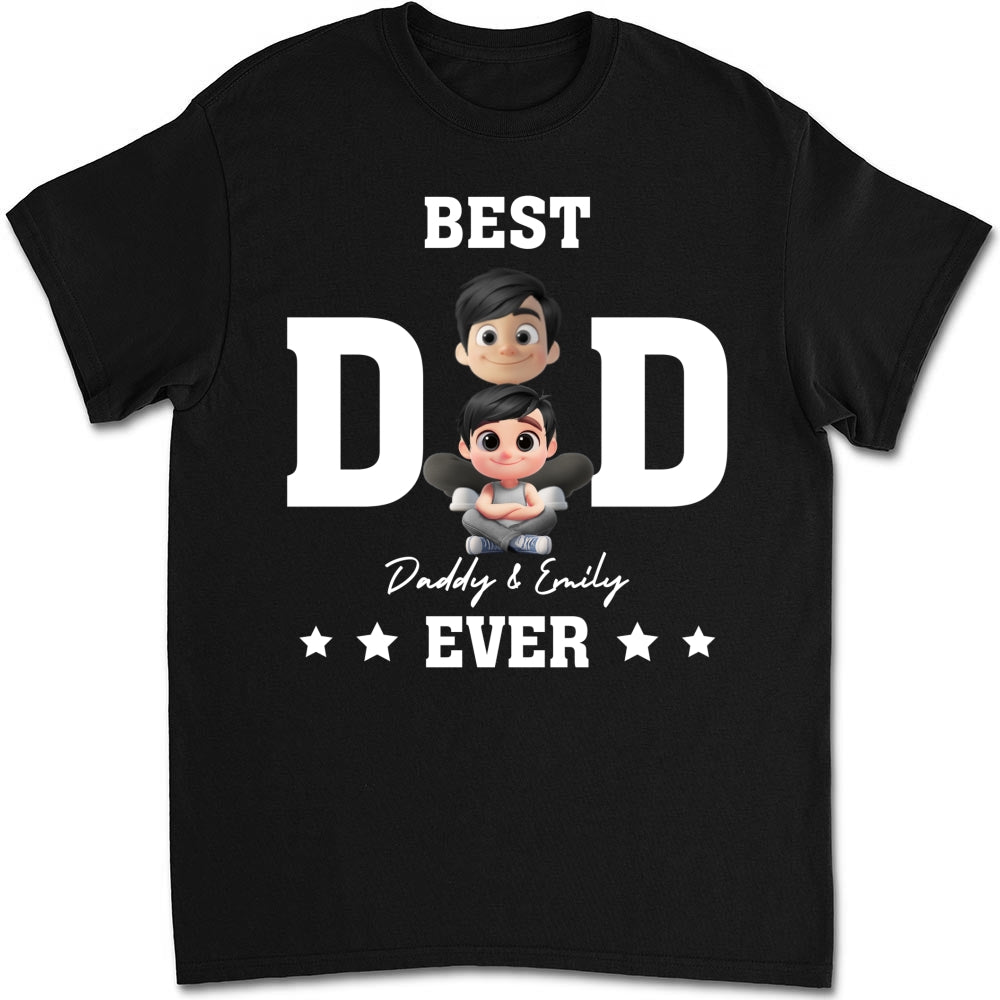 Custom Father's Day, Special Gift for Dad & Grandpa • Best Dad And Awesome Kid - Personalized Shirt