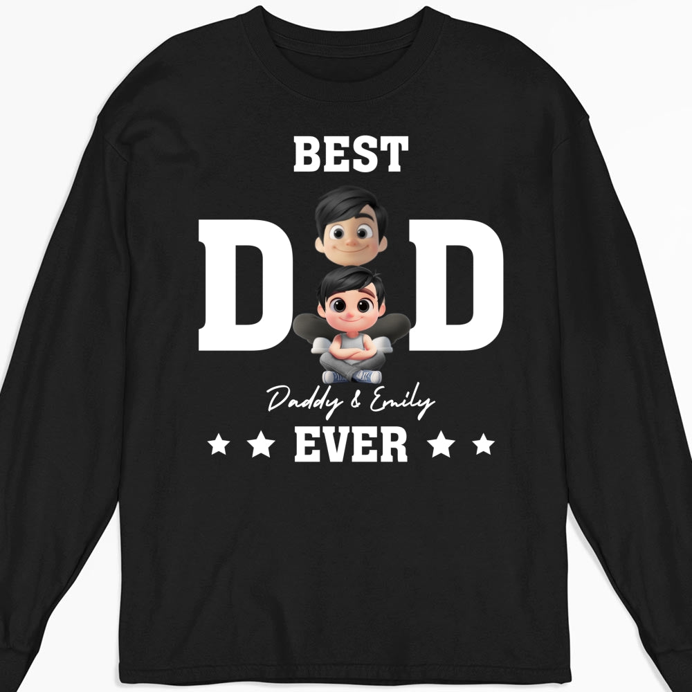 Custom Father's Day, Special Gift for Dad & Grandpa • Best Dad And Awesome Kid - Personalized Shirt