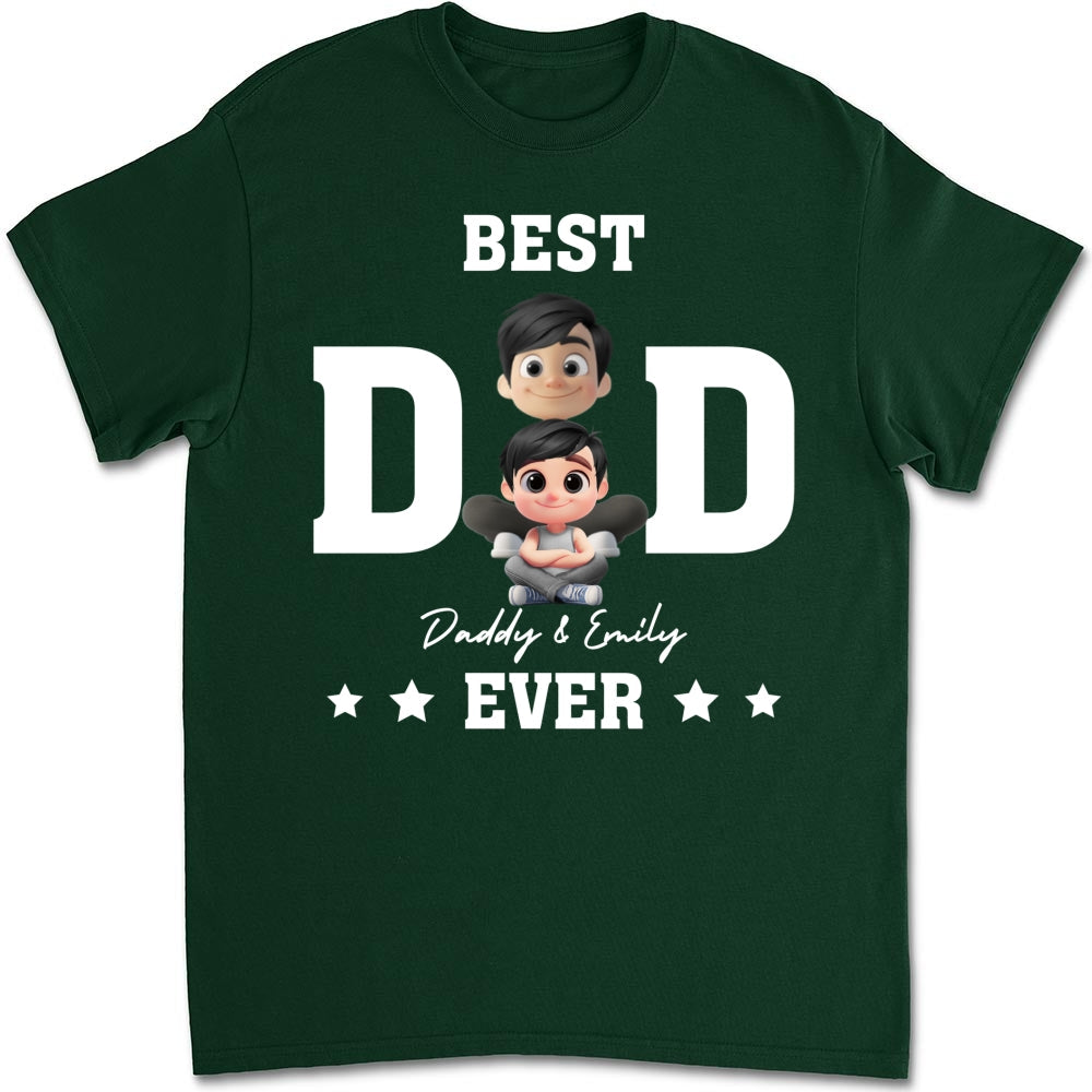 Custom Father's Day, Special Gift for Dad & Grandpa • Best Dad And Awesome Kid - Personalized Shirt