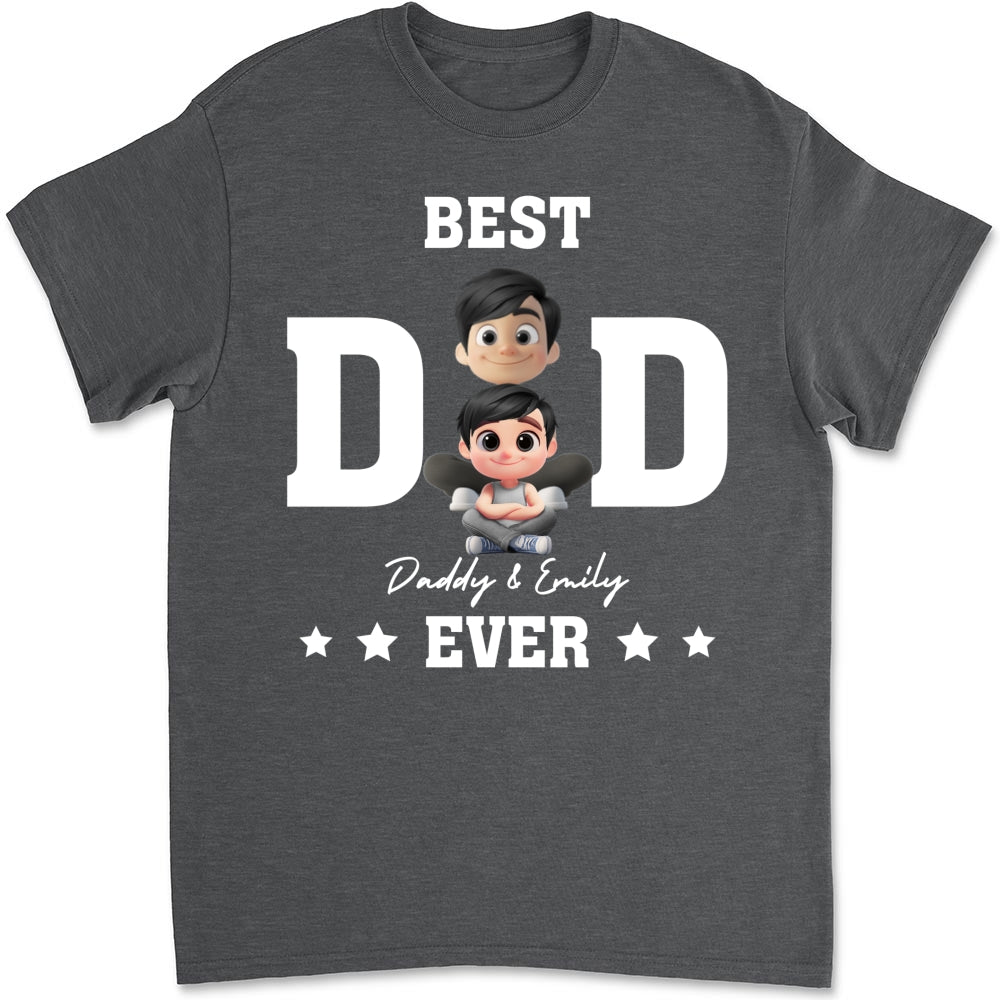 Custom Father's Day, Special Gift for Dad & Grandpa • Best Dad And Awesome Kid - Personalized Shirt