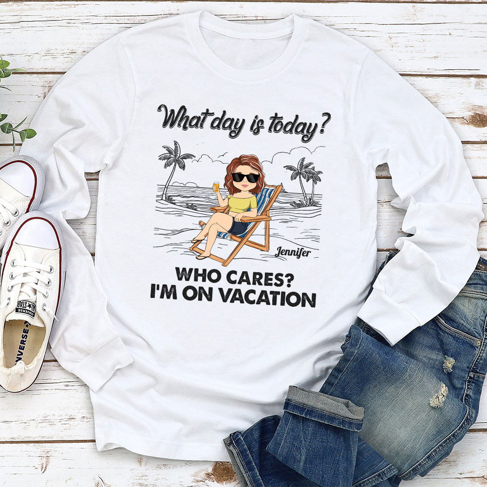 Custom Christmas & Birthday Keepsake Gift • On Vacation - Personalized Shirt