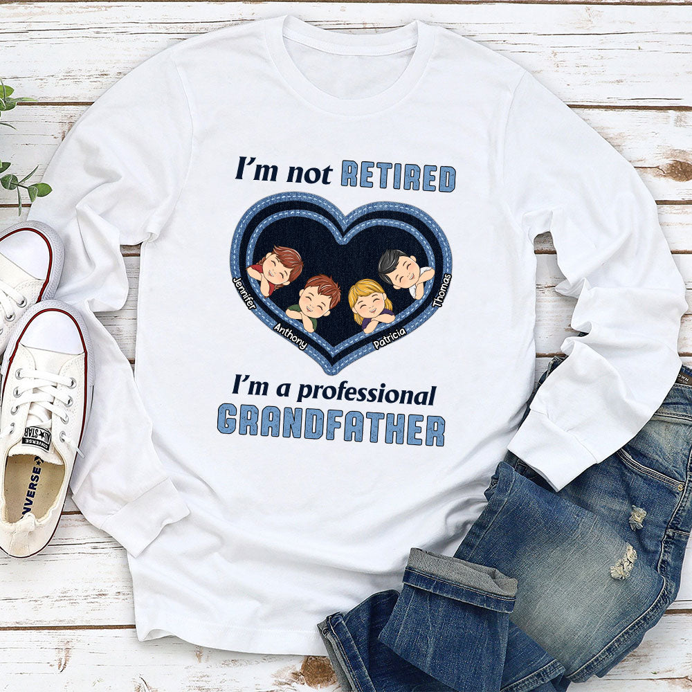 Custom Christmas & Birthday Keepsake Gift • I Am A Professional Grandpa - Personalized Shirt