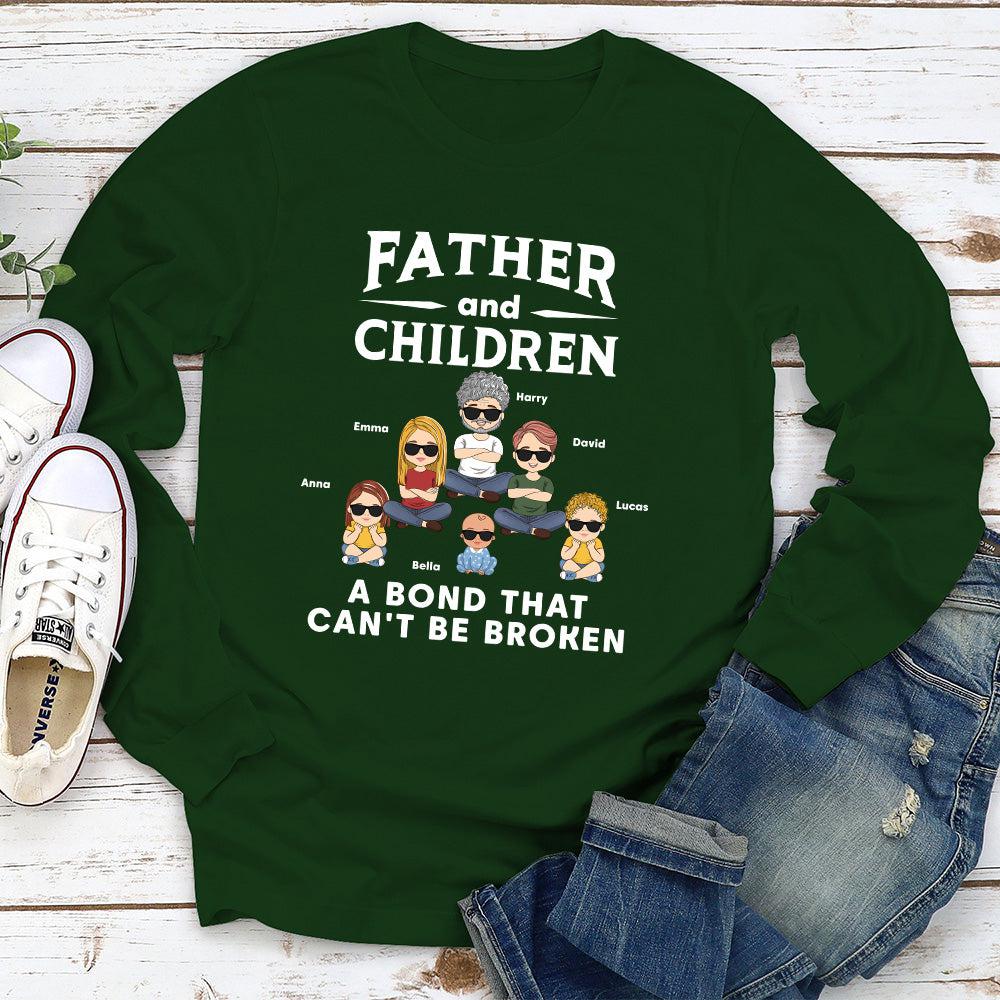 Custom Christmas & Birthday Gift for Dad, Grandpa • Bonding Relationship - Personalized Long Sleeve T-shirt
