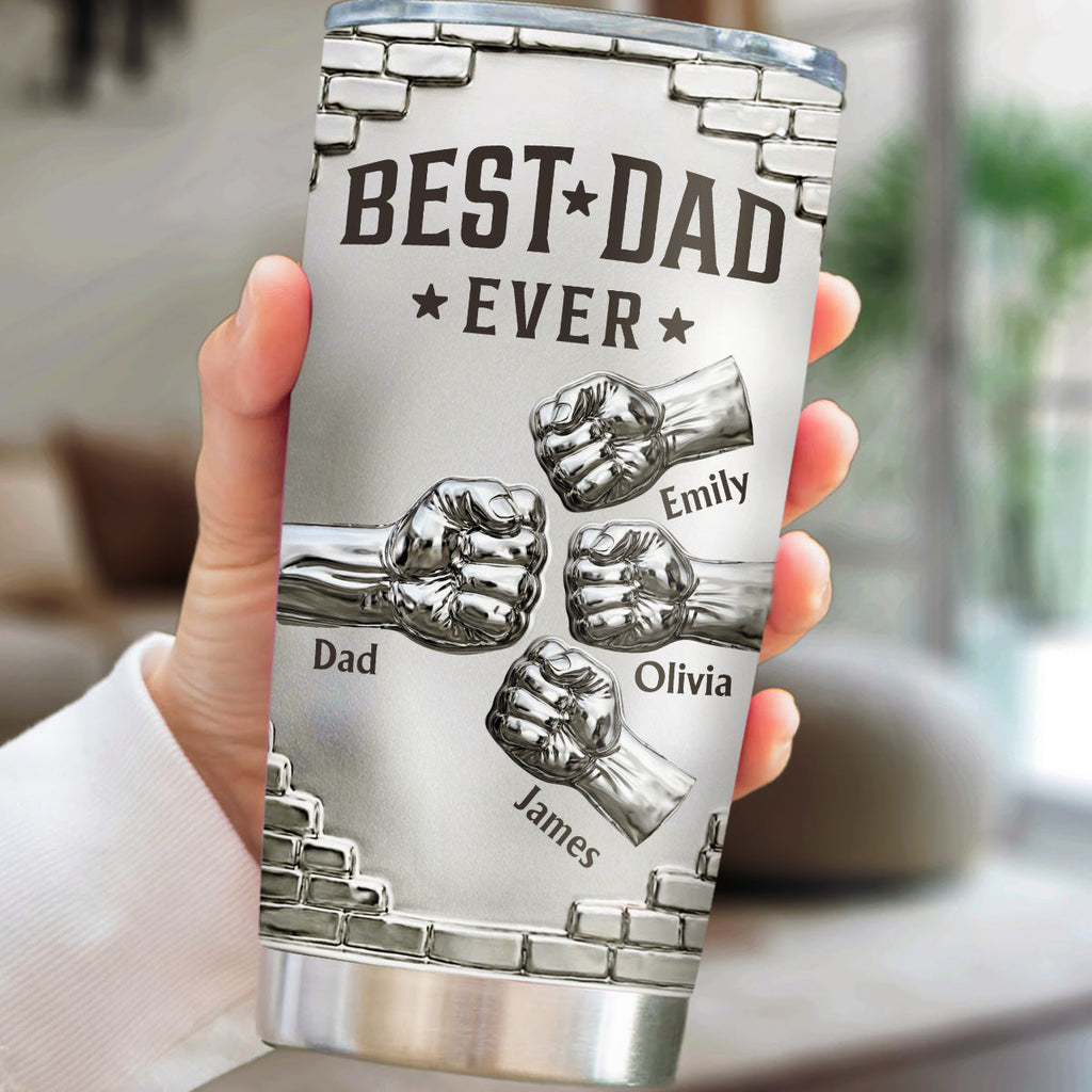 Custom Father's Day Birthday Gifts For Dad • Legendary Dad - Personalized 3D Effect Tumbler