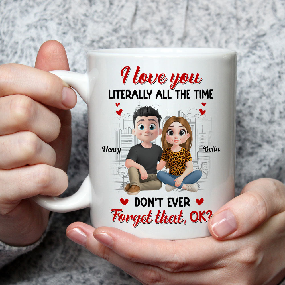 Custom Anniversary Keepsake Gifts For Couple • My Love Never Takes Breaks - Personalized Coffee Mug