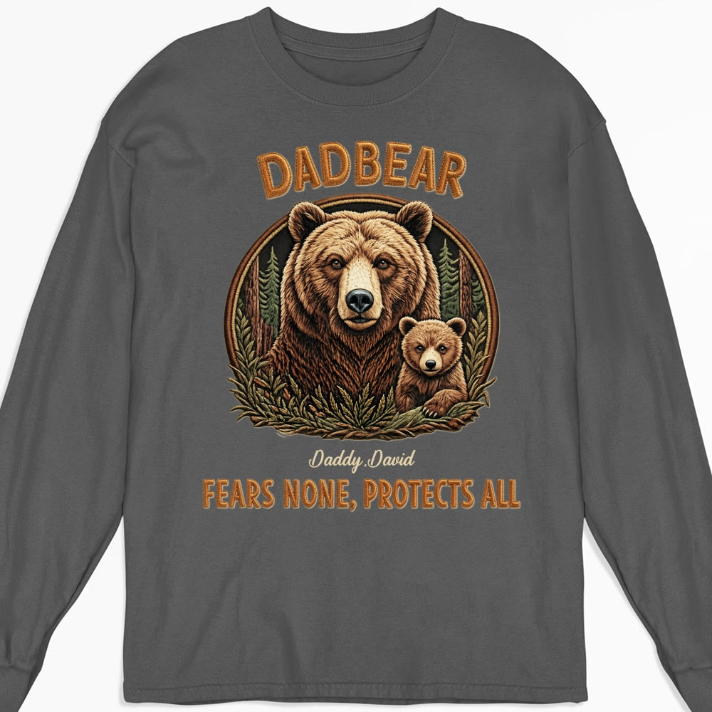 Custom Father's Day, Special Gift for Dad & Grandpa • Protected By Papa Bear - Personalized Shirt
