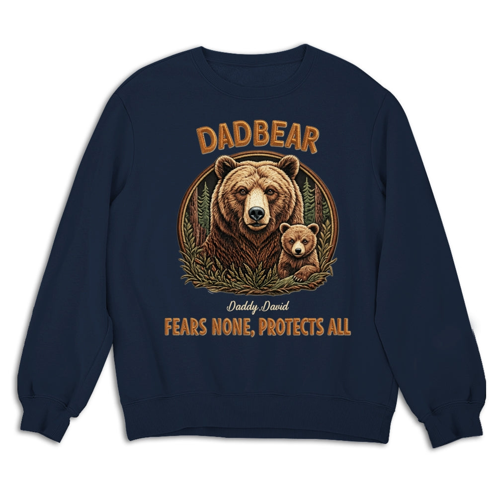 Custom Father's Day, Special Gift for Dad & Grandpa • Protected By Papa Bear - Personalized Shirt