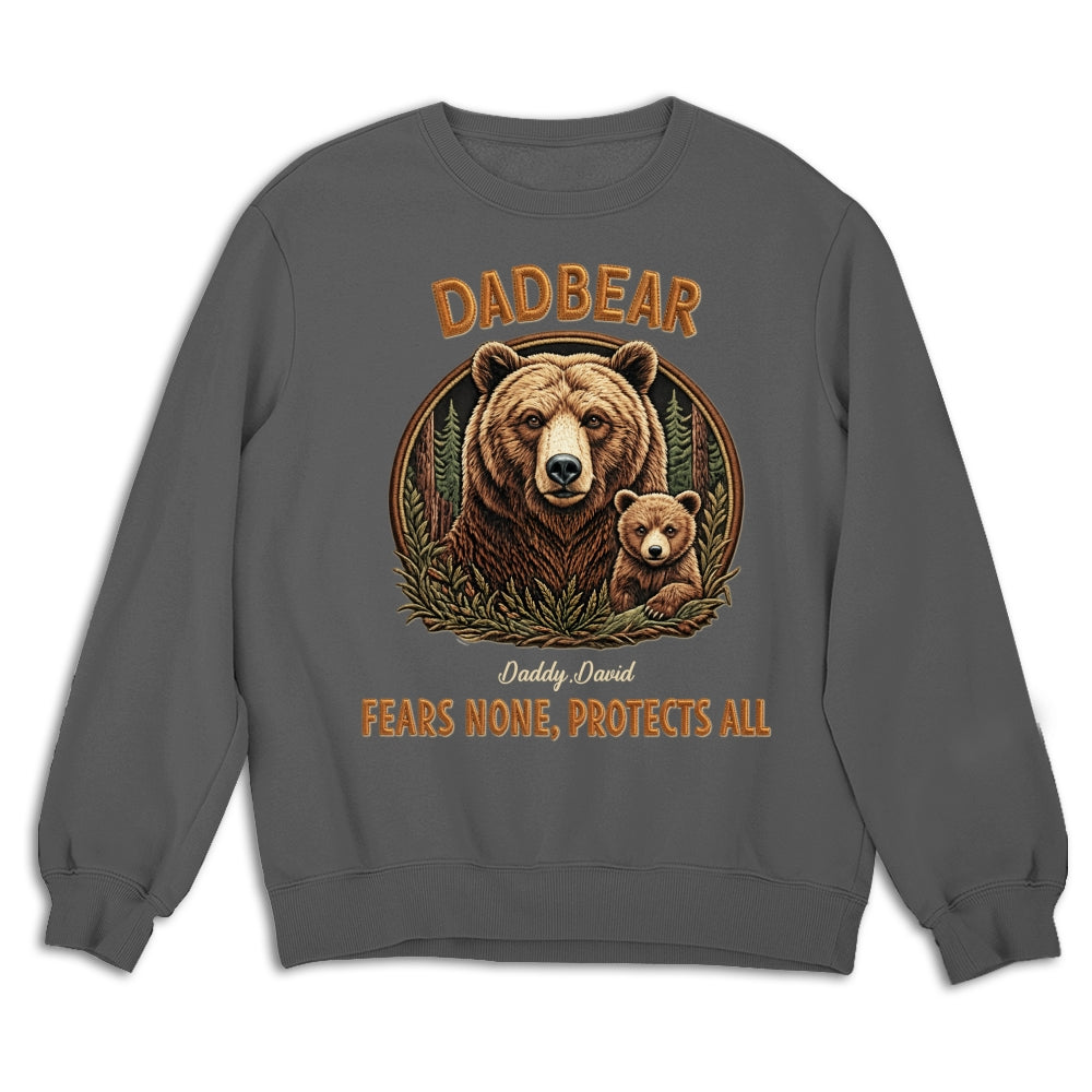 Custom Father's Day, Special Gift for Dad & Grandpa • Protected By Papa Bear - Personalized Shirt