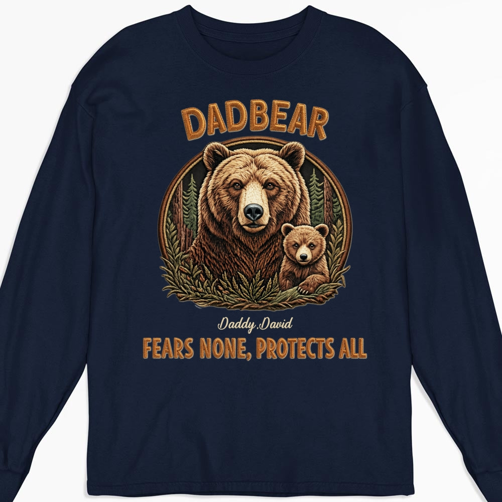 Custom Father's Day, Special Gift for Dad & Grandpa • Protected By Papa Bear - Personalized Shirt