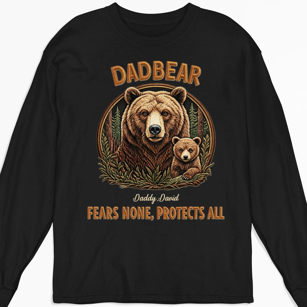 Custom Father's Day, Special Gift for Dad & Grandpa • Protected By Papa Bear - Personalized Shirt