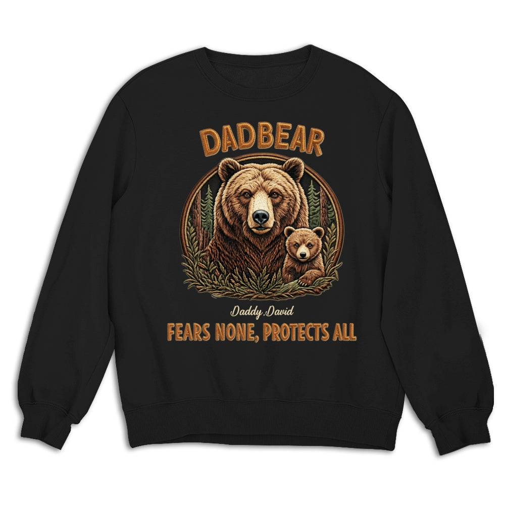 Custom Father's Day, Special Gift for Dad & Grandpa • Protected By Papa Bear - Personalized Shirt