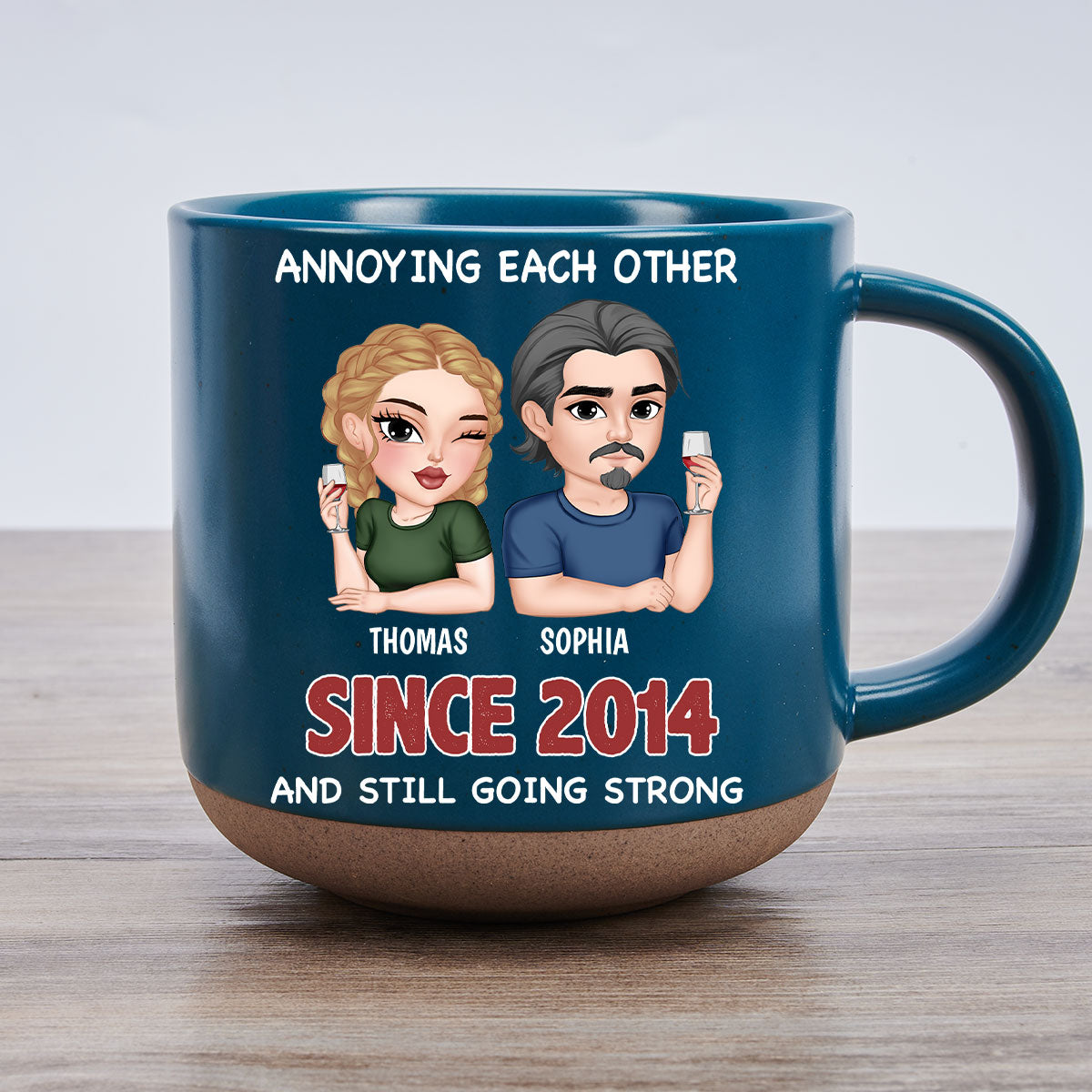 Custom Anniversary Keepsake Gifts For Couple • You Are My Heart - Personalized Pottery Mug
