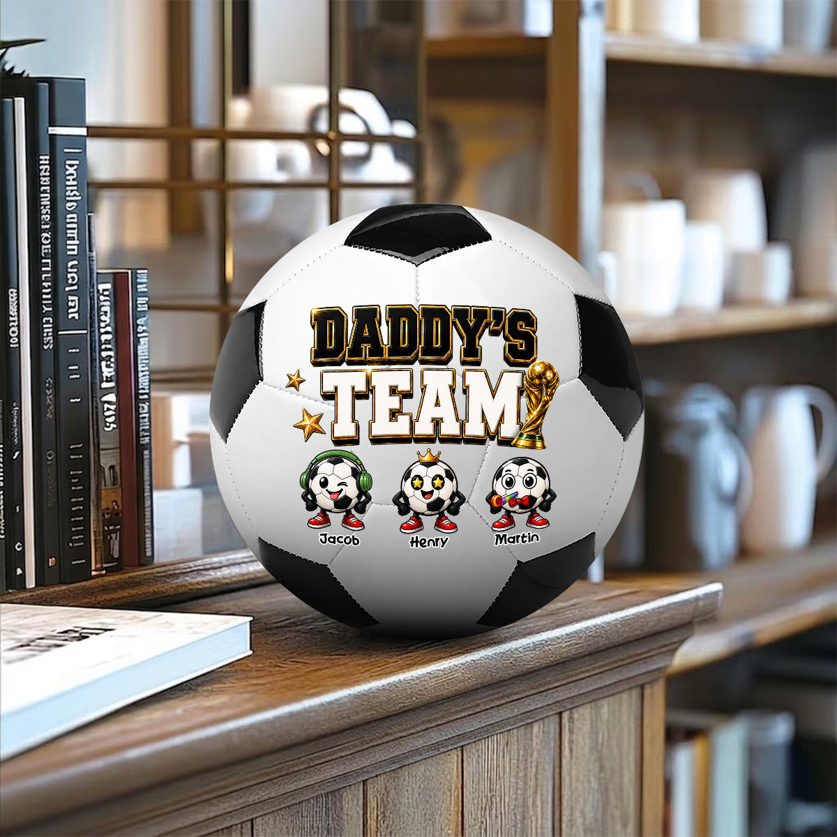 Daddy Team - Personalized Soccer Ball