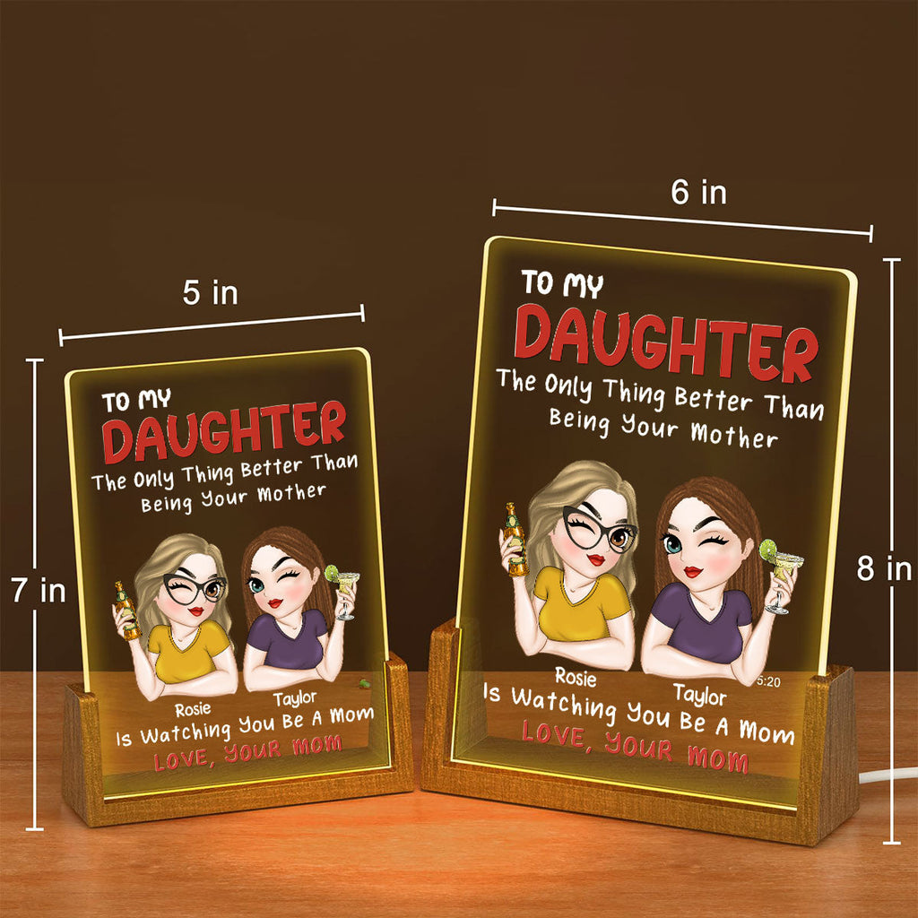 Custom Mother's Day Gifts for Daughter & Mom • Lovely Daughter - Personalized Night Light