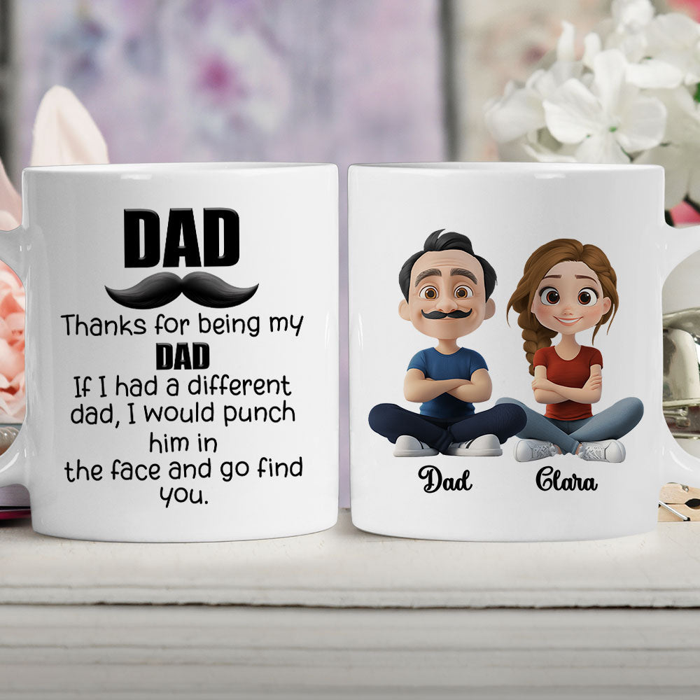 Custom Christmas & Birthday Gift for Dad • Funny Dad Appreciation - Personalized Coffee Mug