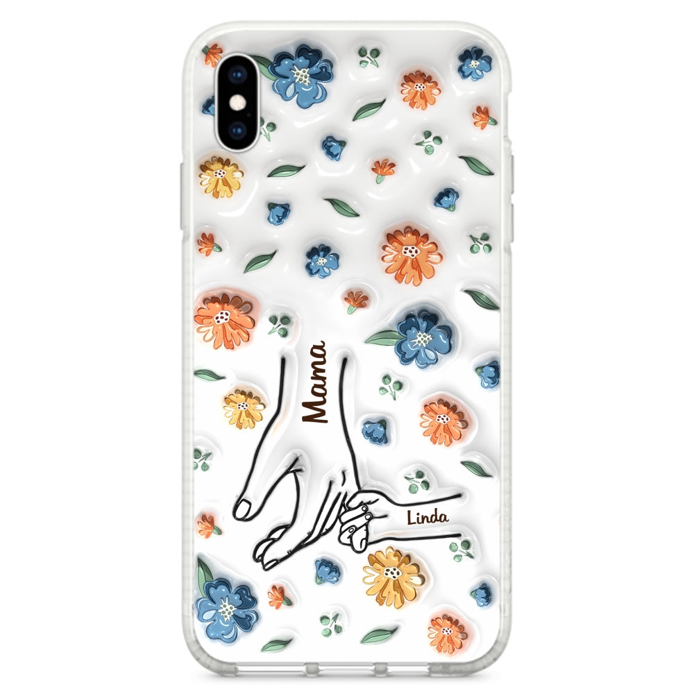 Mom Hold My Heart - Personalized 3D Inflated Effect Phone Case