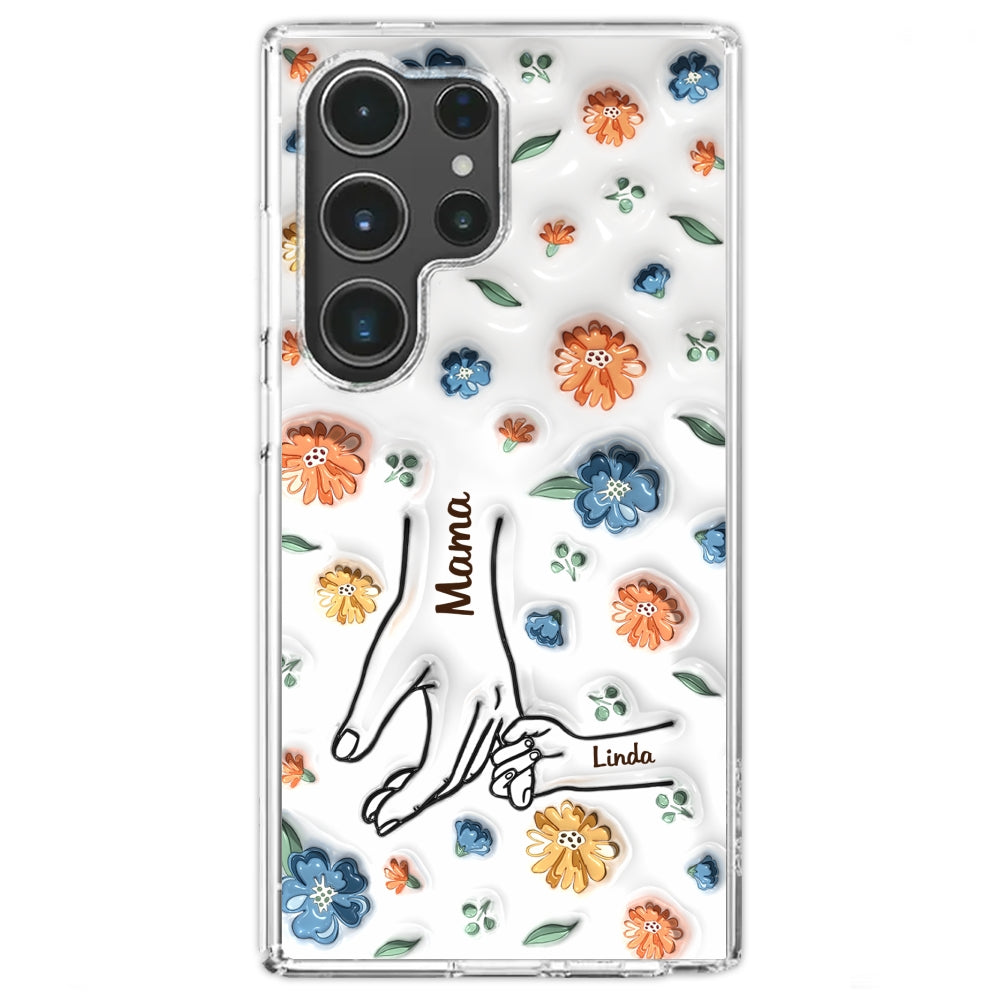 Mom Hold My Heart - Personalized 3D Inflated Effect Phone Case