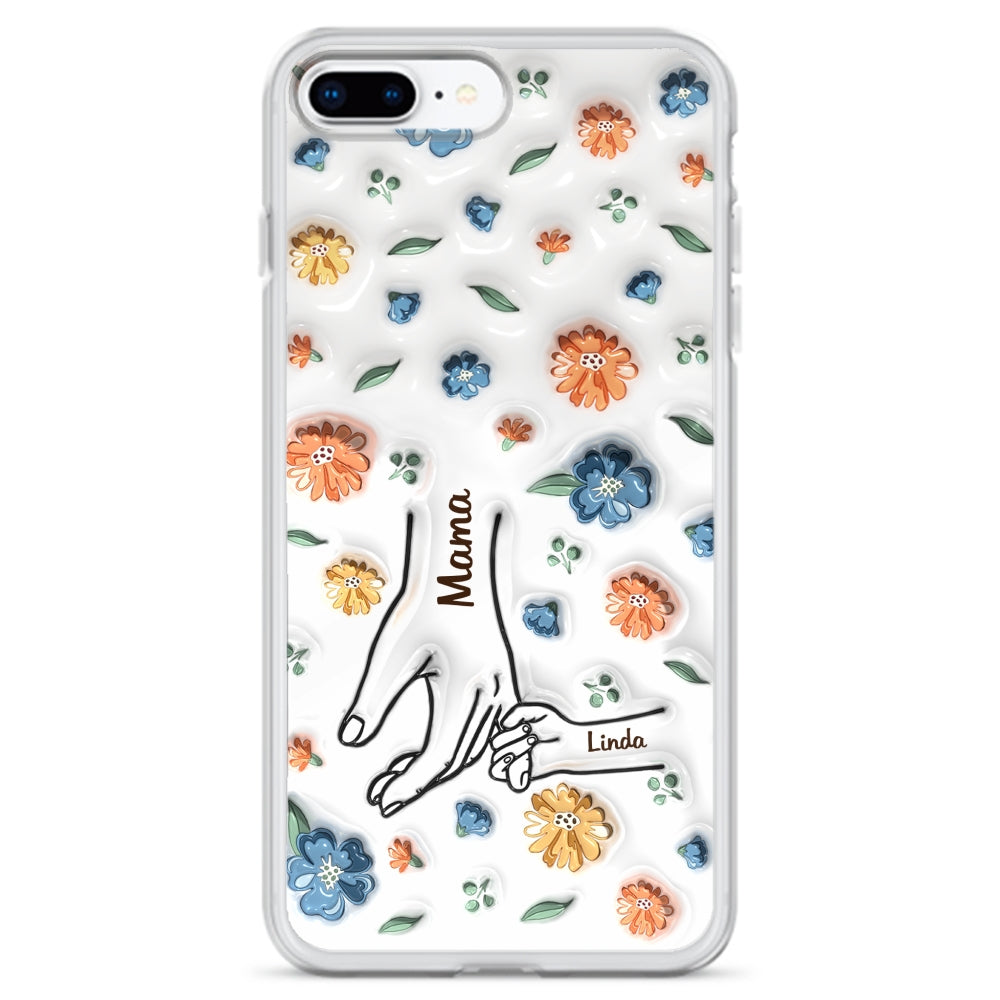 Mom Hold My Heart - Personalized 3D Inflated Effect Phone Case