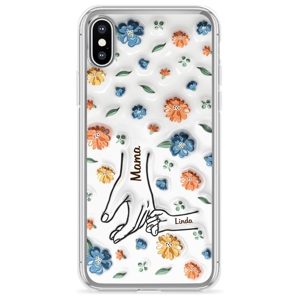 Mom Hold My Heart - Personalized 3D Inflated Effect Phone Case
