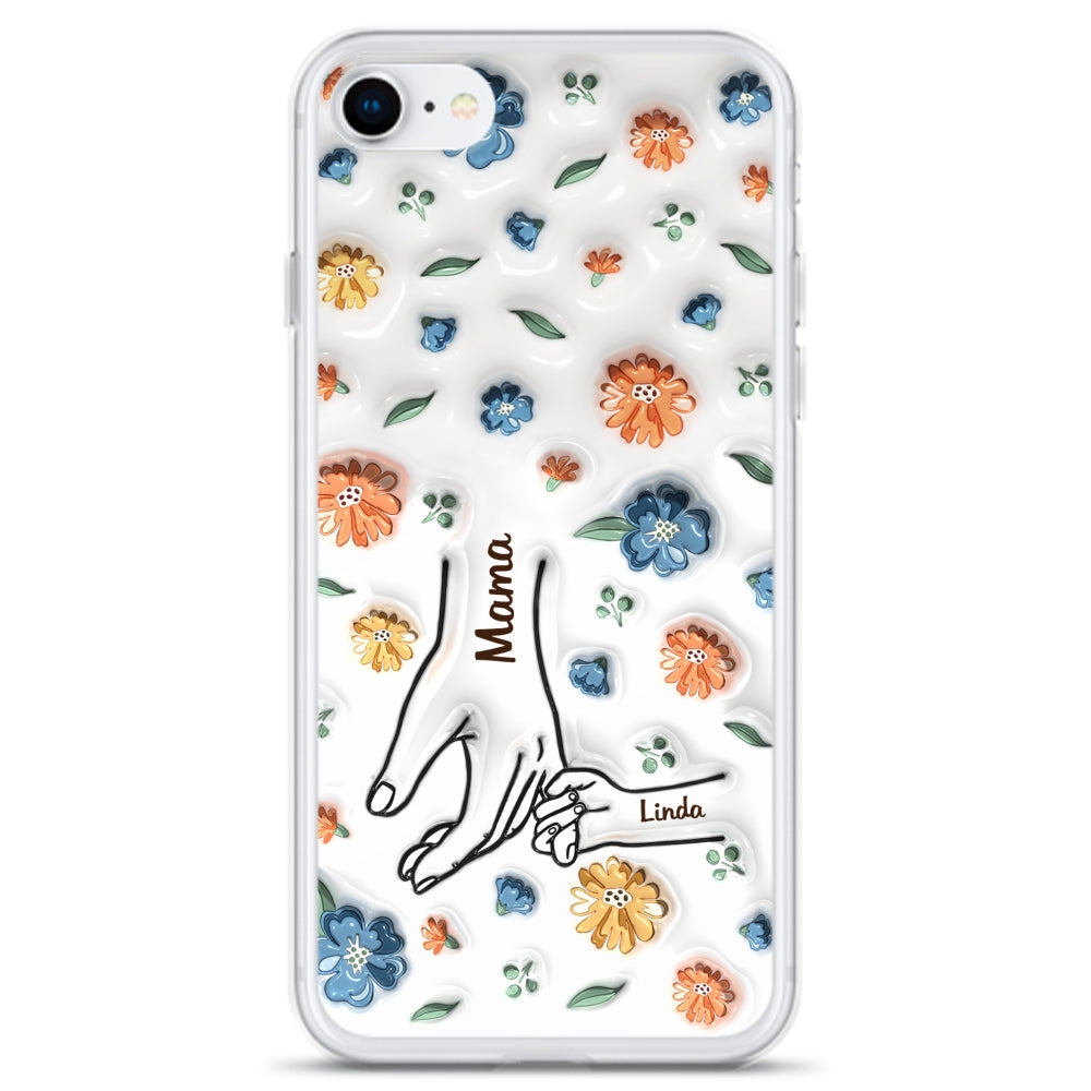 Mom Hold My Heart - Personalized 3D Inflated Effect Phone Case
