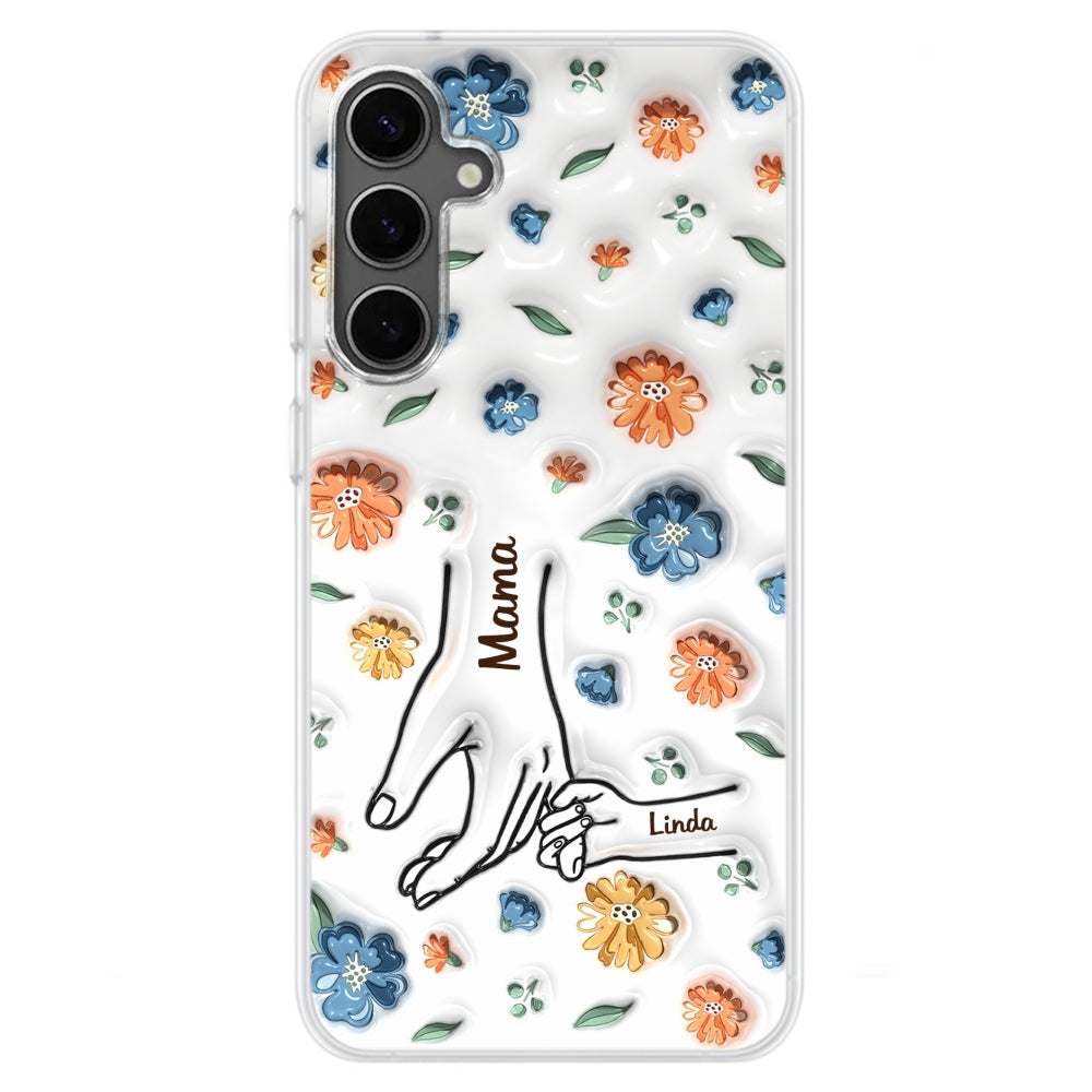 Mom Hold My Heart - Personalized 3D Inflated Effect Phone Case
