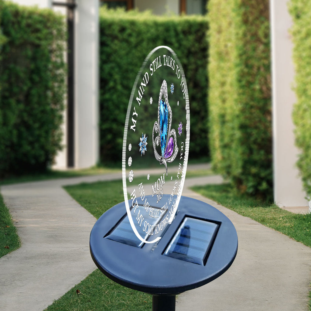 My Soul Knows You Are At Peace - Personalized Solar Light