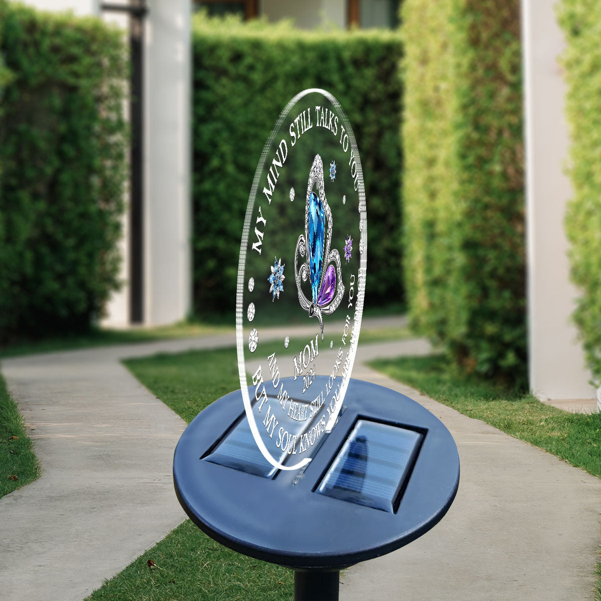 My Soul Knows You Are At Peace - Personalized Solar Light