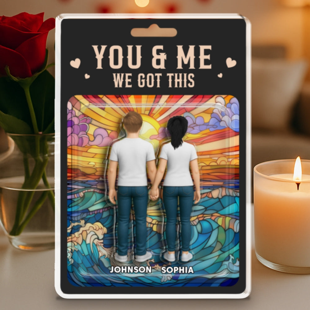 Custom Couple's Decor, Anniversary & Wedding Gift • You & Me We Got This - Personalized Acrylic Plaque