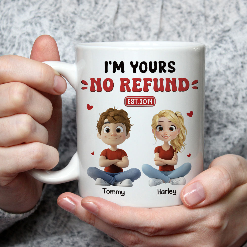 Custom Anniversary Keepsake Gifts For Couple • I Am Yours Forever - Personalized Coffee Mug