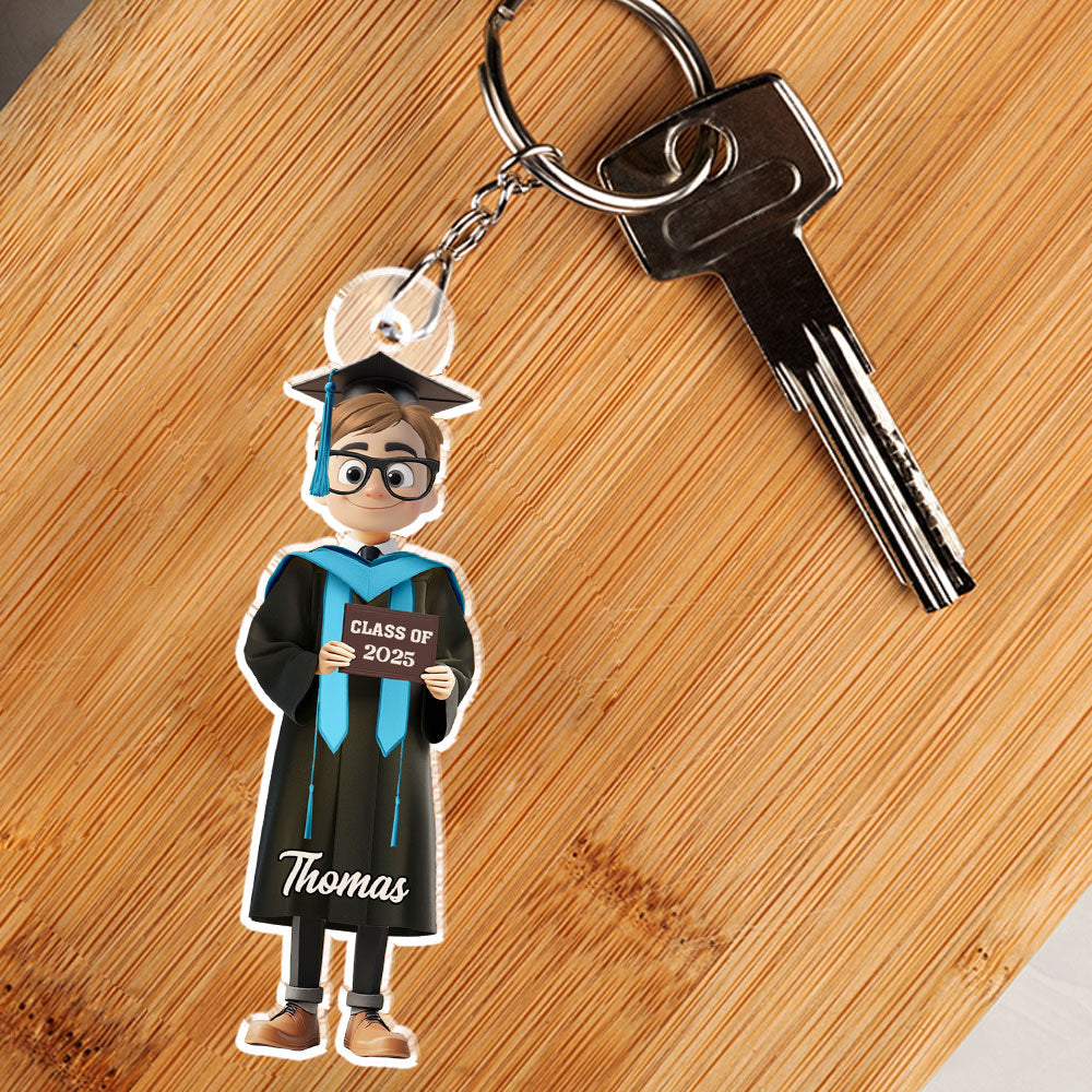 Happy Graduation My Friends - Personalized Acrylic Keychain