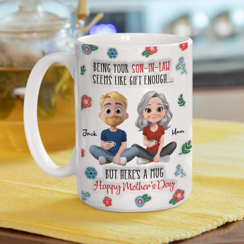 Custom Mother's Day Gift for Mom & Grandma • Officially Your Favorite Now - Personalized 3D Inflated Effect Mug