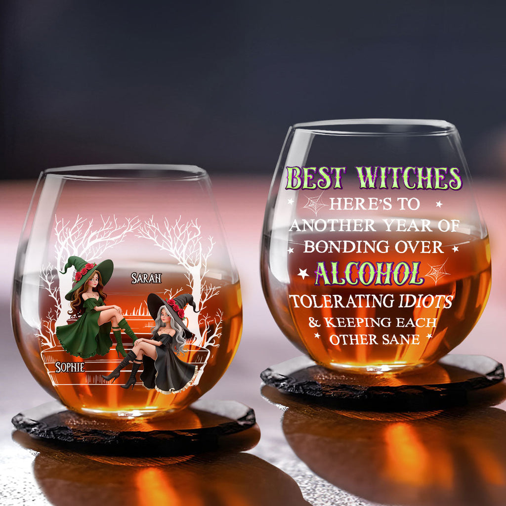 Best Witches Drink - Personalized Wine Glass