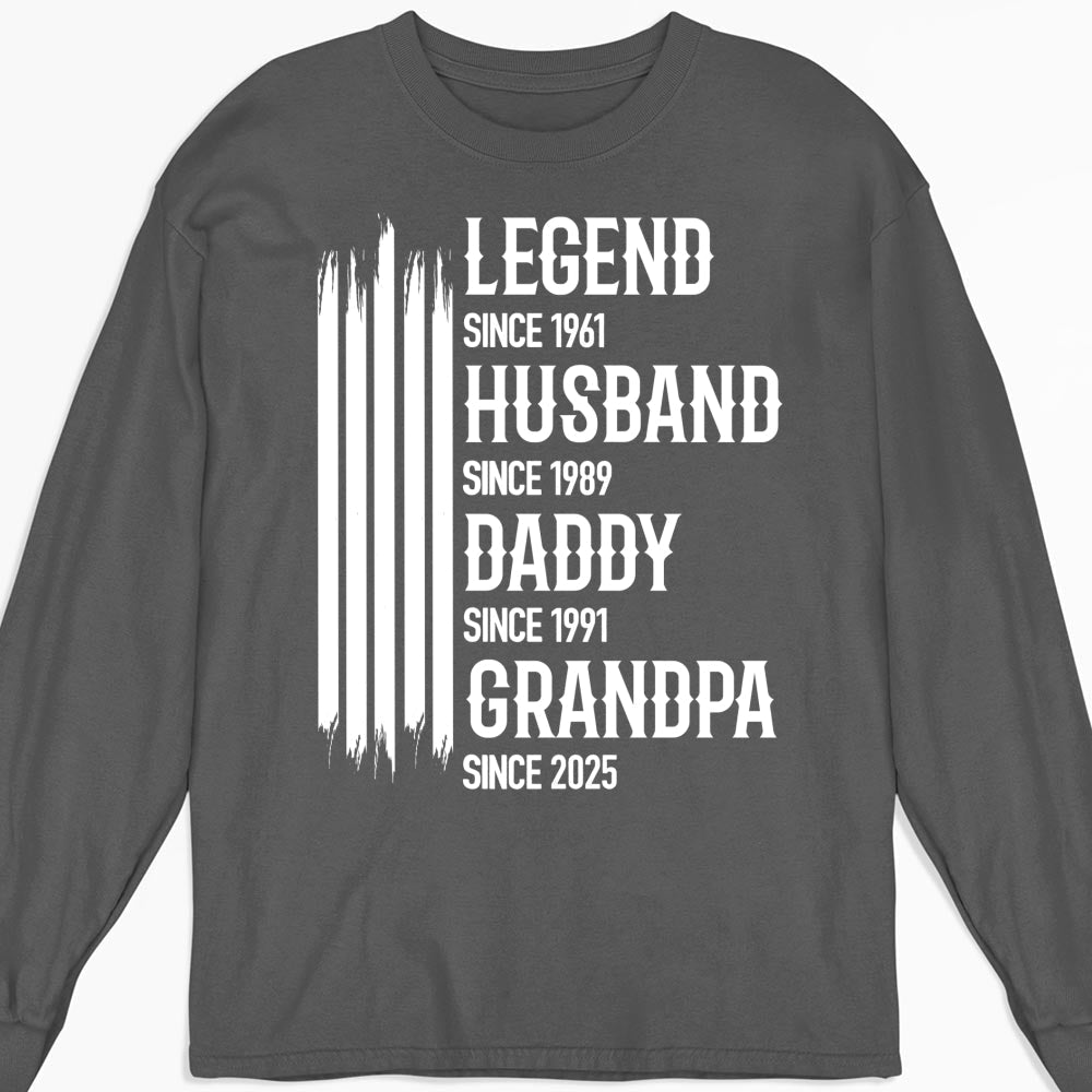 Custom Christmas & Birthday Gift for Dad, Grandpa • The Original Legend - Personalized Shirt