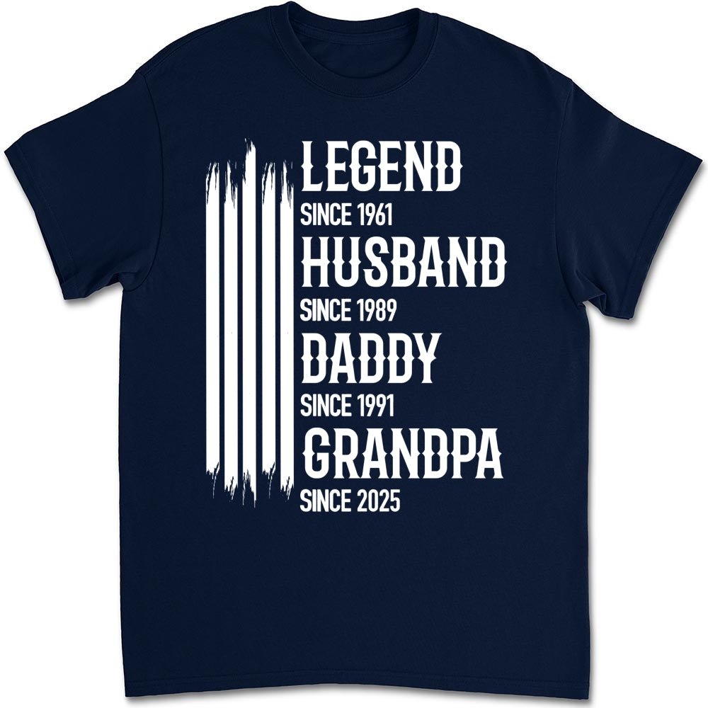 Custom Christmas & Birthday Gift for Dad, Grandpa • The Original Legend - Personalized Shirt